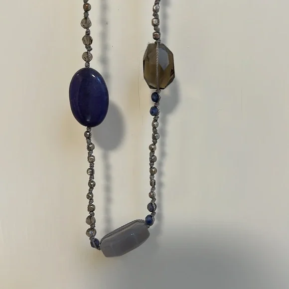JJill long purple stone necklace - Picture 3 of 4